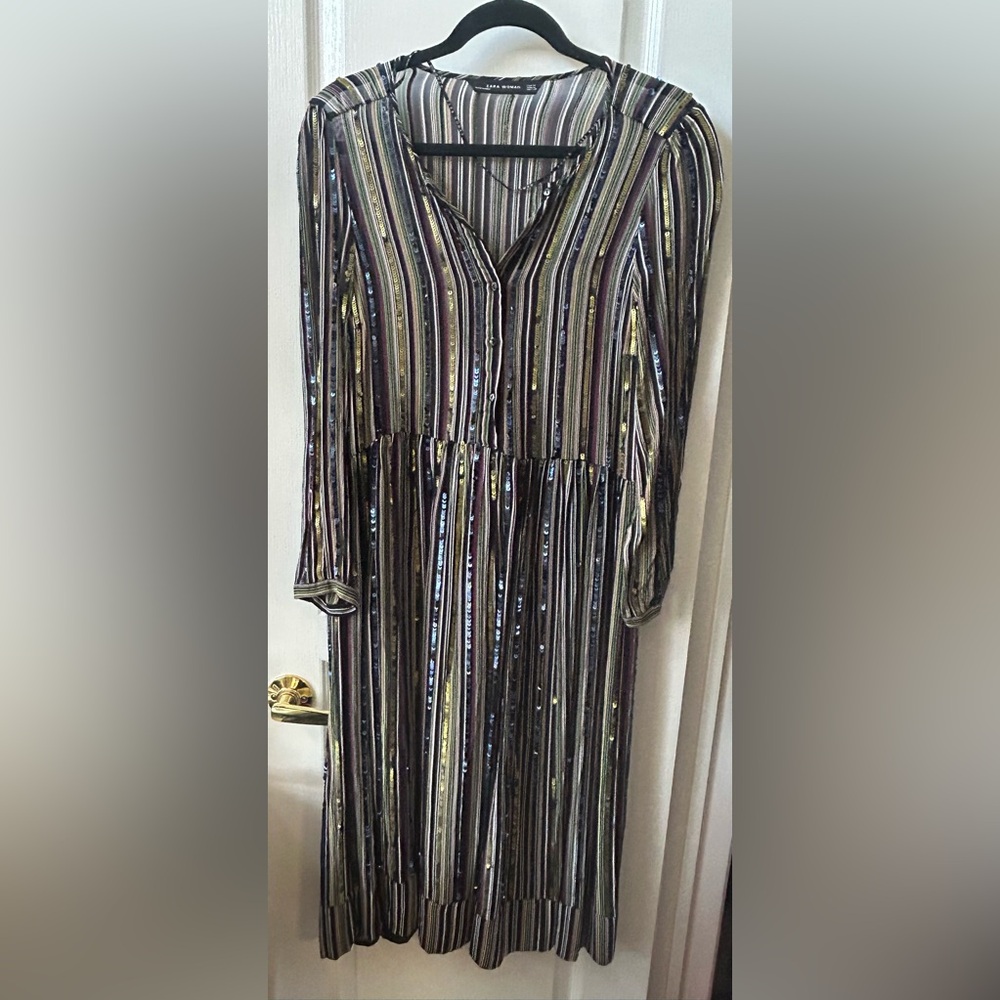 Zara sequin dress